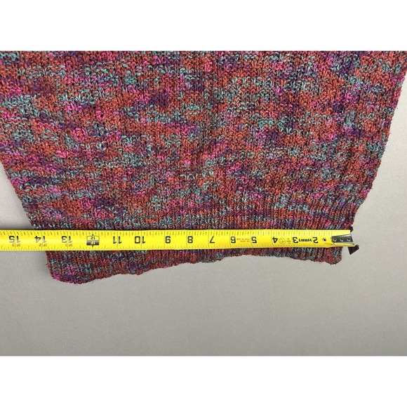 Vintage Liz Claiborne Women's M Puff Shoulder Puff Sleeve Jewel‎ Tone Sweater - Picture 8 of 11